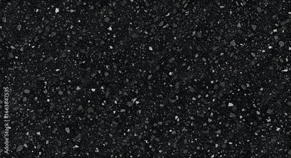 Obraz premium Black speckled surface with dark and light specks creates a unique stone-like texture.