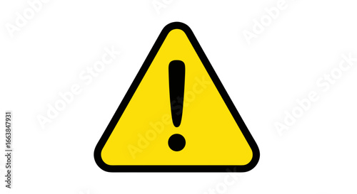 yellow warning sign