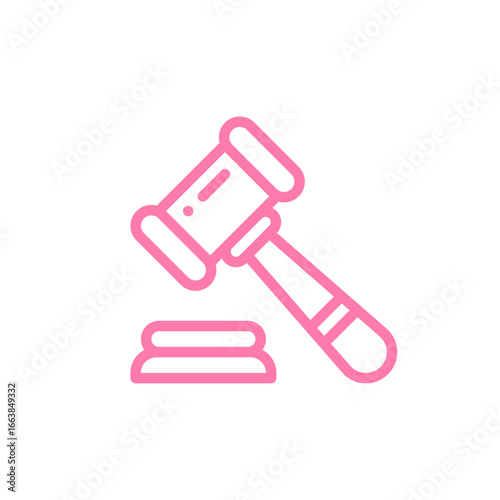 Legal Precision: A stylized image of a gavel rests atop a two-tiered sound block, symbolizing justice and legal proceedings. The gavel, rendered in vibrant color.