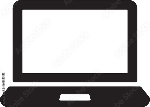 laptop computer with blank screen nvis43 NewVectorIllustrationSign nvis - laptop vector sign . isolated transparent screen . simple silhouette . (screen 16:9) - led type . business digital . technolog
