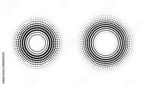 2 Starburst Sunburst Radial Rays Icons  Outline Vector Set 