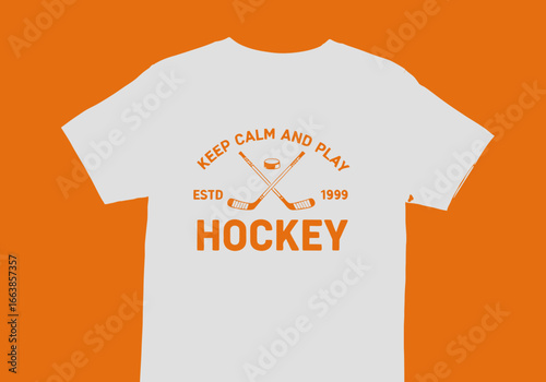 Keep Calm and Play Hockey Vintage Design for Sports Lovers