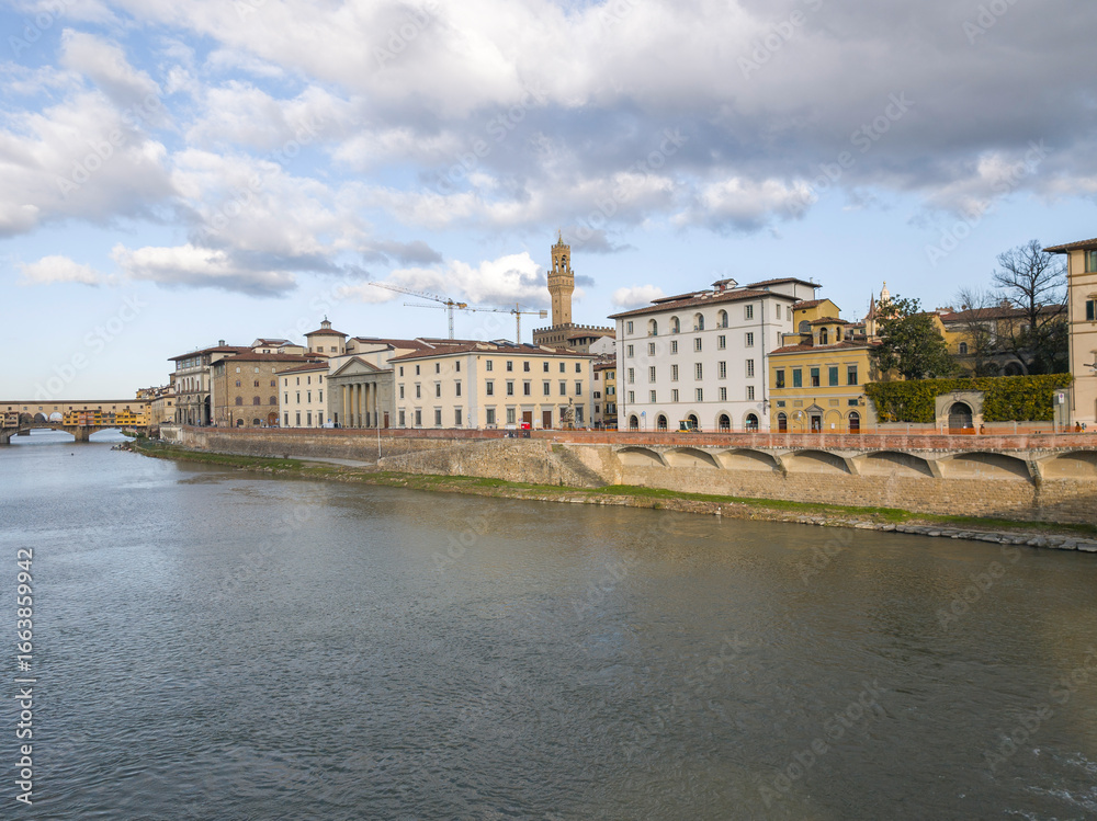 Naklejka premium The Old Town of city of Florence, TItaly