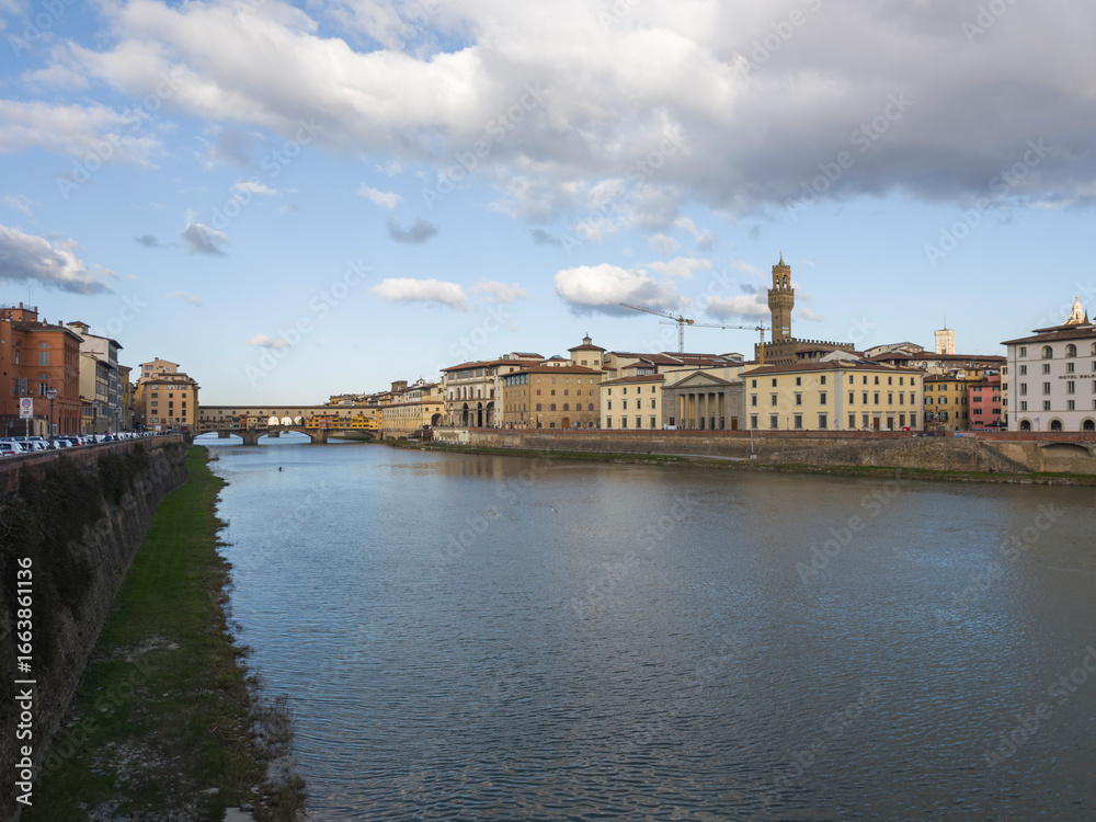 Fototapeta premium The Old Town of city of Florence, TItaly
