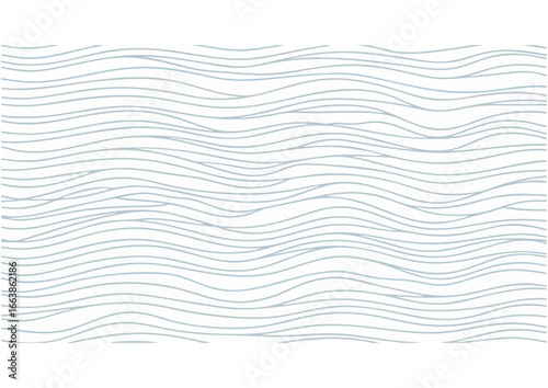 Abstract horizontal lines and ellipses pattern on white background for minimalistic design and copy space
