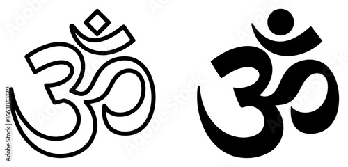 Om symbol vector illustration