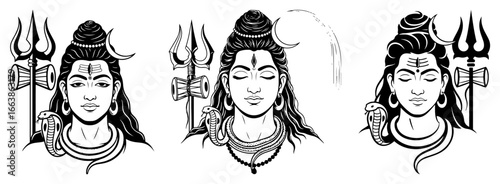Lord Shiva vector illustration