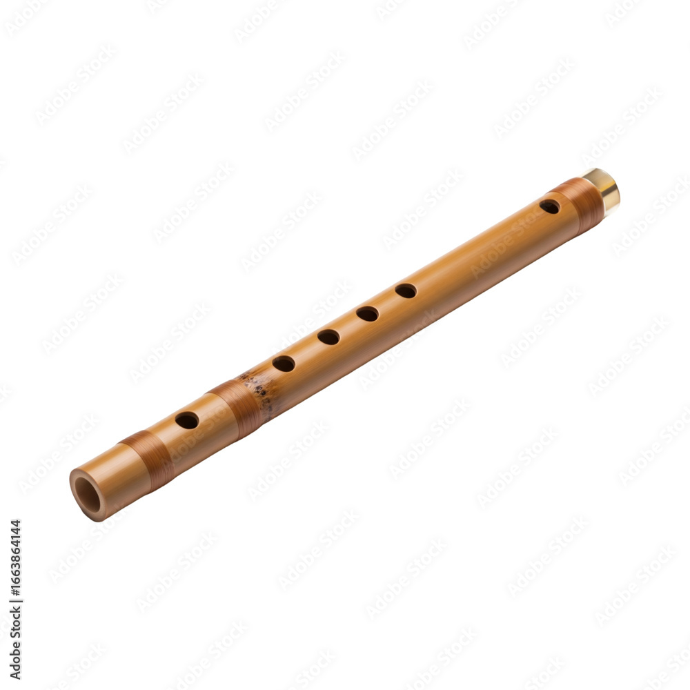 Naklejka premium flute isolated on white transparent background