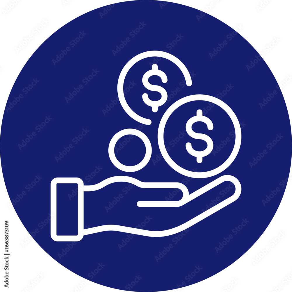 Income icon for accounting and finance business, website, application, printing, document, poster design, etc Income icon for accounting and finance business, website, application, printing, document, poster design, etc