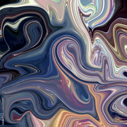 Colorful marble swirl abstract artwork with fluid textures in navy, pink, and cream tones. Ideal for modern backgrounds or creative projects. Golden keywords: abstract, swirl, texture, fluid, marble
