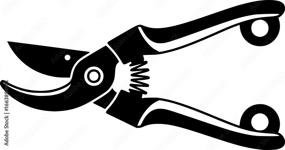 Obraz premium pruning shears icon vector illustration