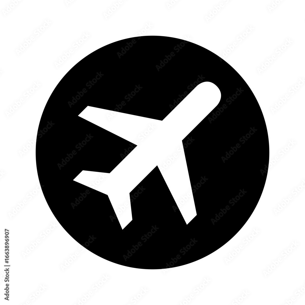 Obraz premium Travel Airplane Icon