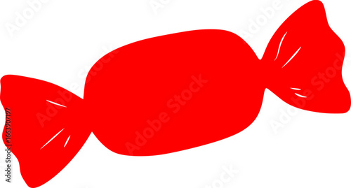 Halloween Candy Silhouette Vector illustration isolated on white background 