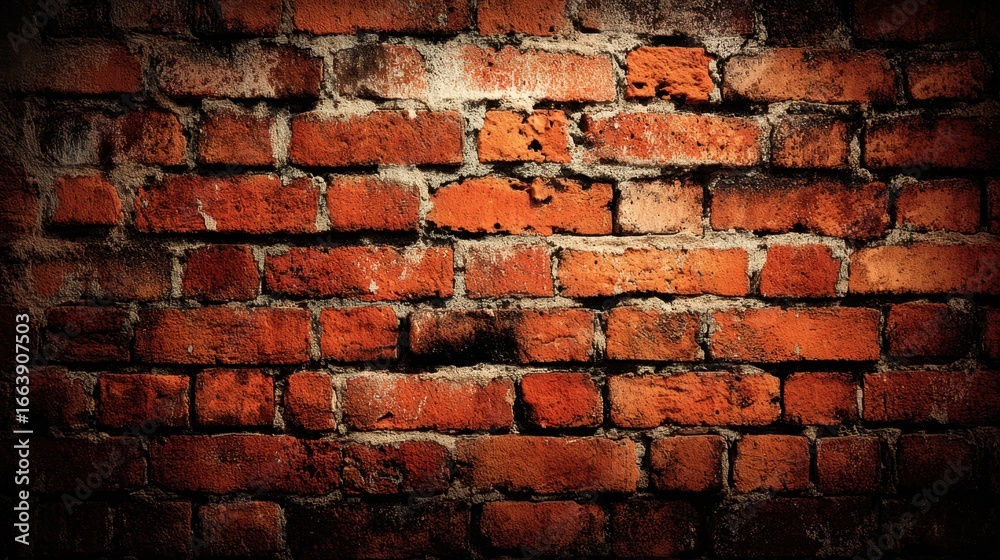 Rustic Textured Red Brick Wall with Shadows and Highlights for Background or Decor Use Rustic Textured Red Brick Wall with Shadows and Highlights for Background or Decor Use