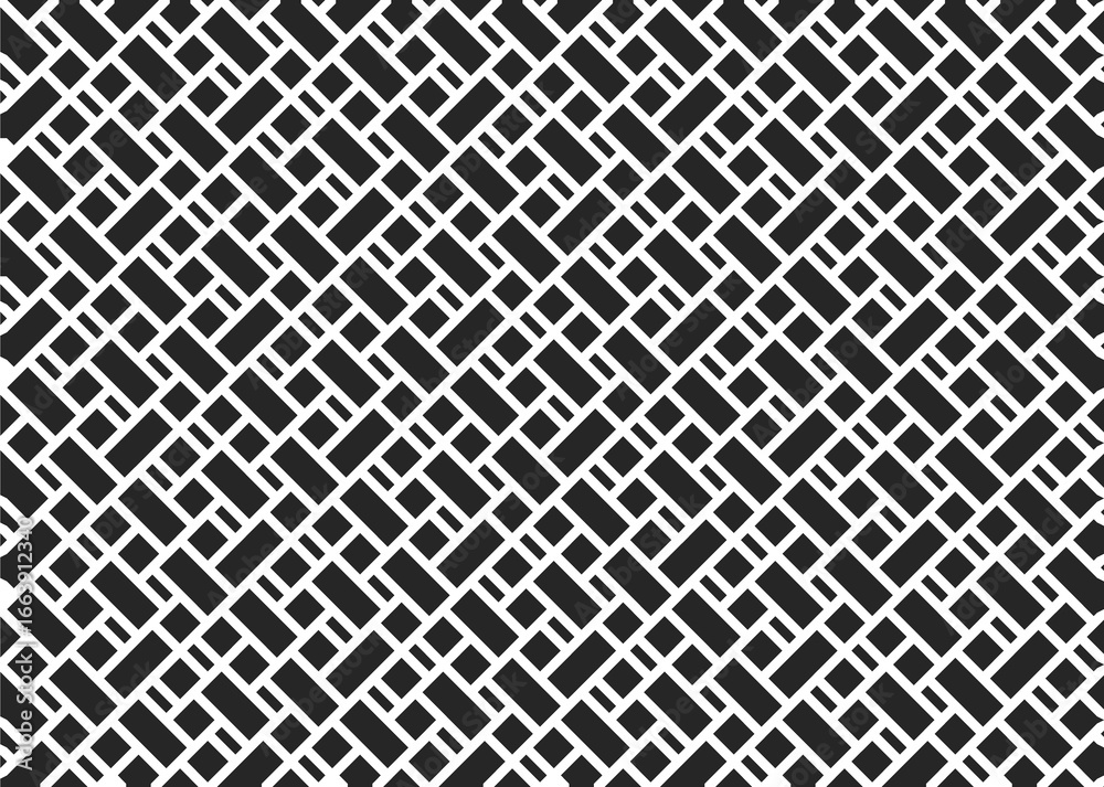 Fototapeta premium 幾何学的なタイル模様 背景 2色