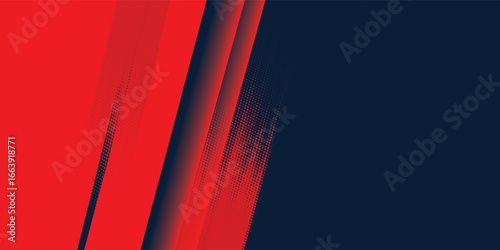 Abstract blue banner design vector, dynamic sporty horizontal background template for media promotion or web banner