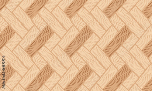Classic Herringbone Wood Parquet Floor Seamless Pattern