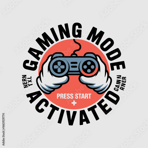An illustrative view of hands grasping a controller with 'Gaming Mode Activated', creatively representing the kinetic energy and excitement inherent in gaming experiences.