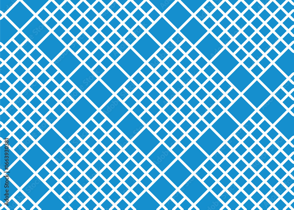 Fototapeta premium 幾何学的なタイル模様 背景 2色