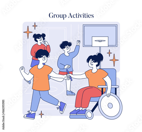 Group of People Participating in Fun Indoor Activity