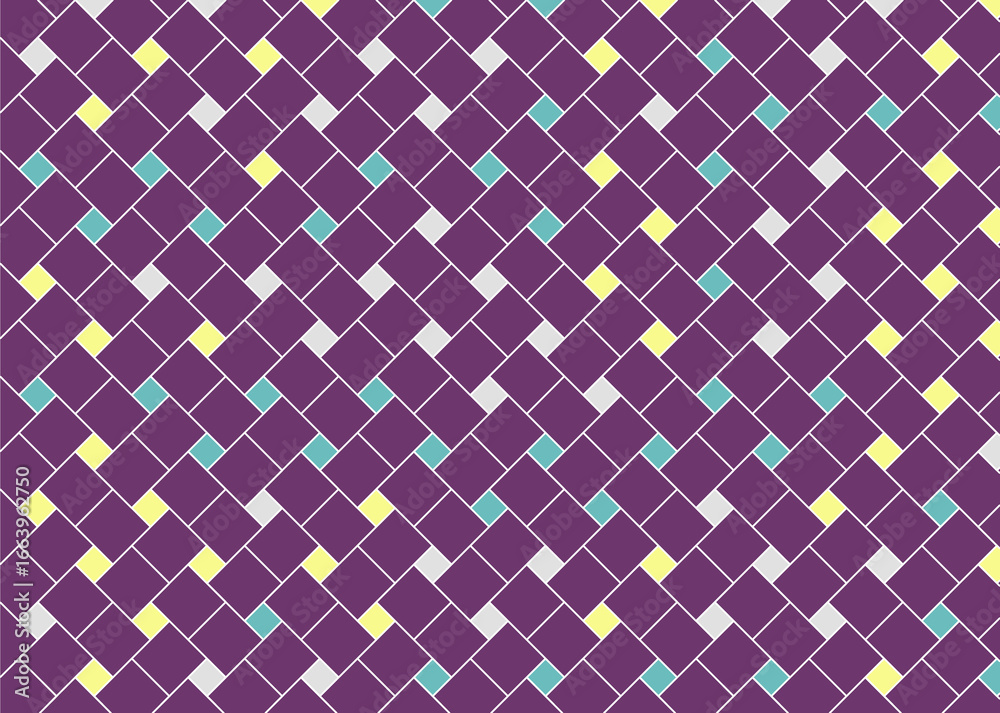 Fototapeta premium 幾何学的なタイル模様 背景