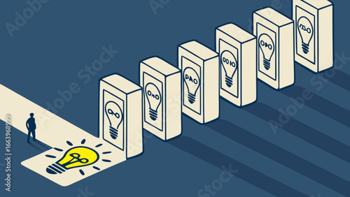 The domino effect of ideas One person's spark igniting a chain reaction of concepts