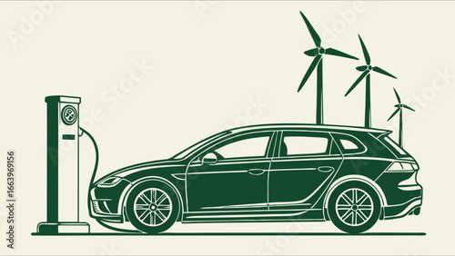 Electric Vehicle and Wind Energy Sustainable Transportation for a Green Future