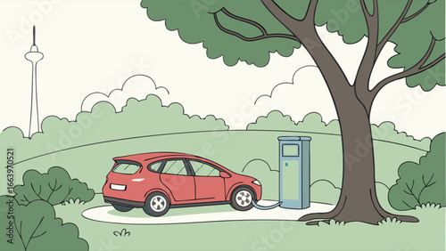 Electric Vehicle Charging in Nature A Sustainable Transportation Concept