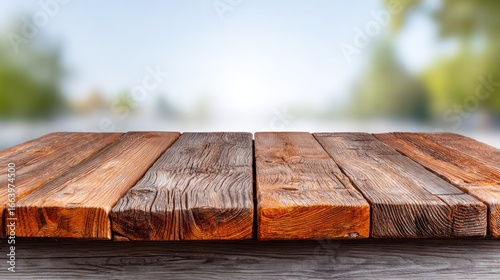 Rustic Tabletop: A weathered wooden tabletop with rich textures and natural grain, bathed in soft natural light, provides a warm and inviting backdrop.