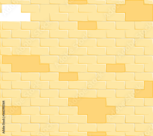 Realistic textured brick wall pattern with a vintage and weathered appearance ideal for architectural backgrounds and graphic design projects