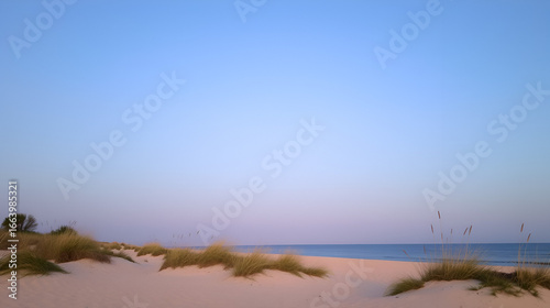 Saginaw Bay Beach at Dusk