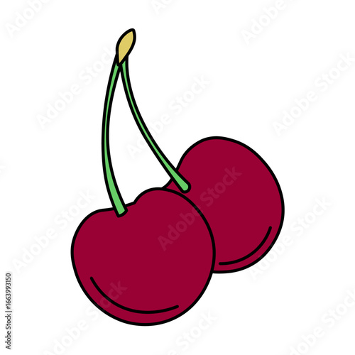 illustration of fruit vector pattern cartoon.