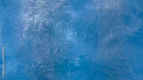 Analog material with blue brushstrokes texture, light blue background material, hand painted background in watercolor, banner
