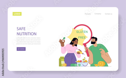 Gluten-Free Nutrition Concept Vector Illustration