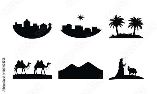 set of vector icons and symbols