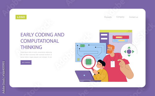 Early Coding Education with Interactive Illustration
