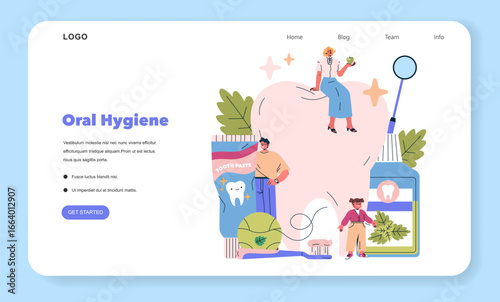 People Promoting Oral Hygiene with Dental Products