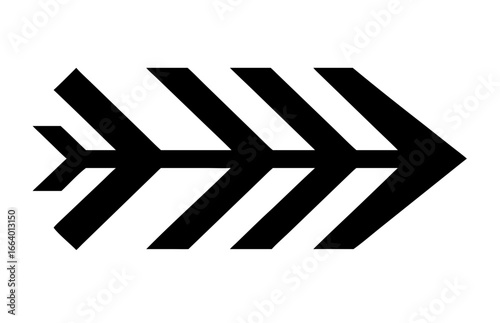 Arrow for bow set. Vector illustration 
