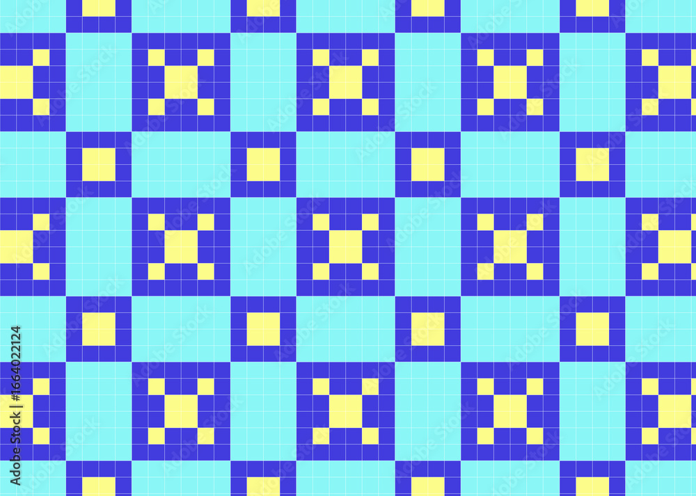 Fototapeta premium 和をイメージしたドット柄 タイル 背景