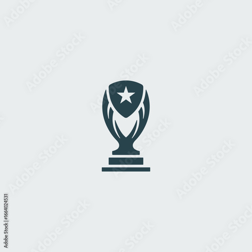 Champions trophy Logo icon flat vector design