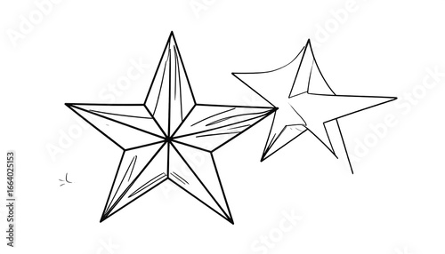Two stylized stars