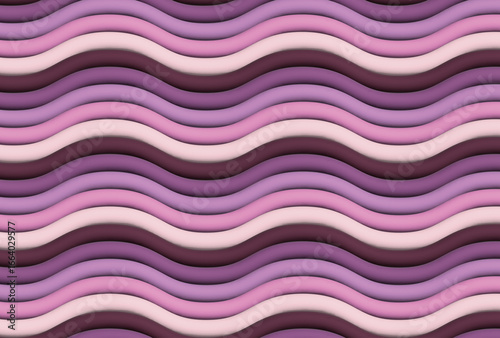 波打った3dの曲線