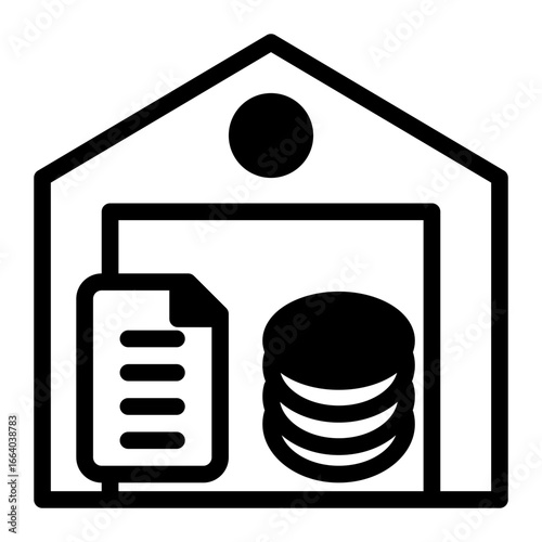 Warehouse Database Analytics (Mixed Icon Style)