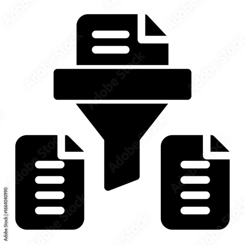 Mining Data Scraping Retrieval (Solid Icon Style)