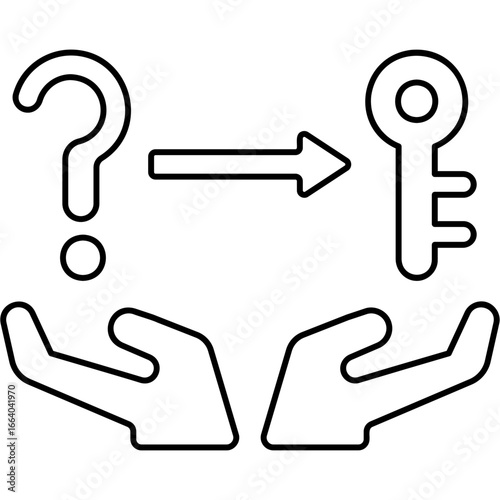 Line Art Problem Solver Icon