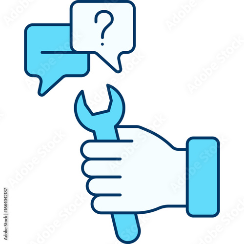 Blue Fix Issue Icon