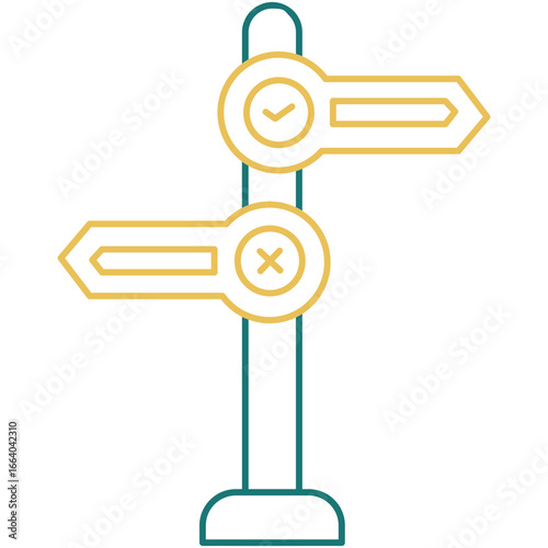 Dual Tone Decision Making Icon