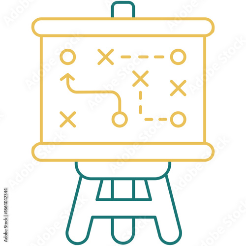 Dual Tone Strategy Plan Icon
