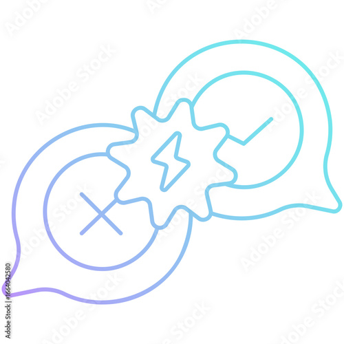 Gradient Conflict Icon