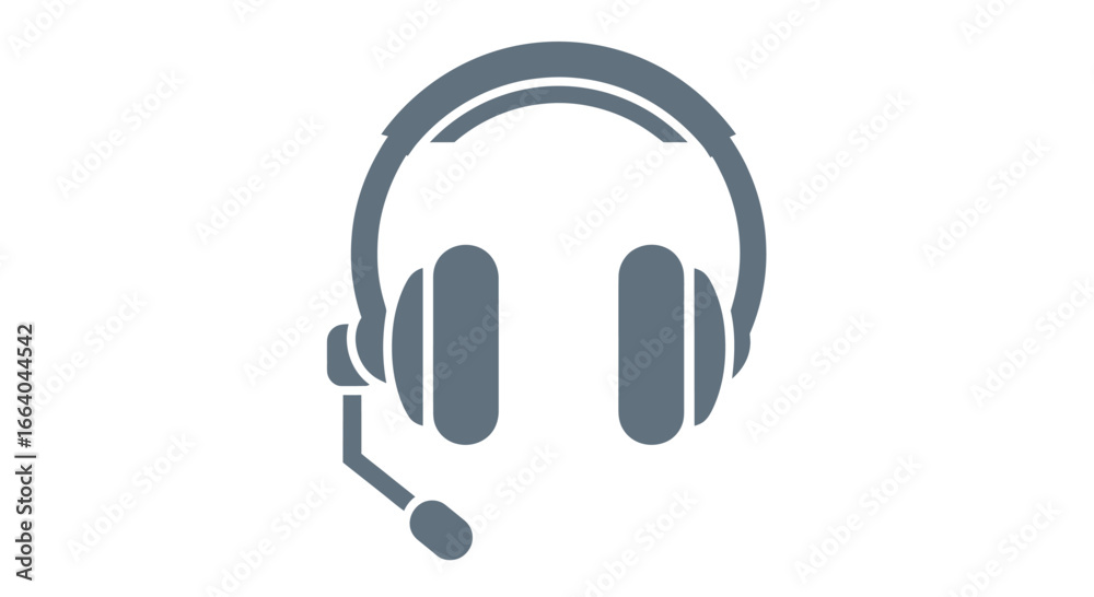 Minimalist headphones illustration emphasizing communication and connection digitally Minimalist headphones illustration emphasizing communication and connection digitally